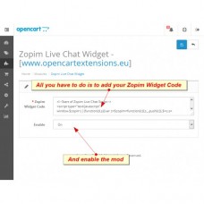 Zopim / tawk.to Прикраса Живого Чату - OpenCart, 2.X / 3.X , foto - 3