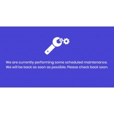Clean Maintenance Mode Page