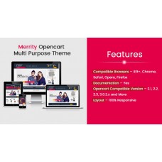 Merrity розширена Тема для Opencart