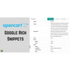 OpenCart Google Rich Snippets Tool