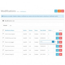 OCMOD Order - Management of the order of OCMOD execution, foto - 2
