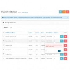 OCMOD Order - Management of the order of OCMOD execution, foto - 4